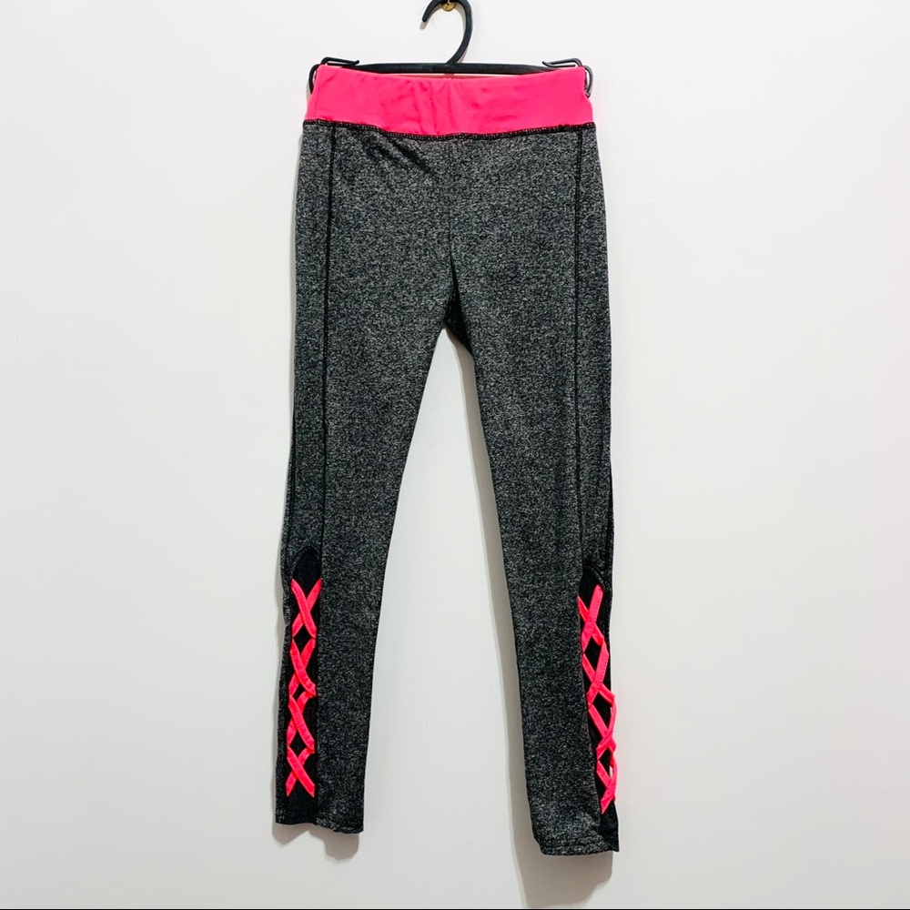 Shosho Girl Gray Pink Leggings